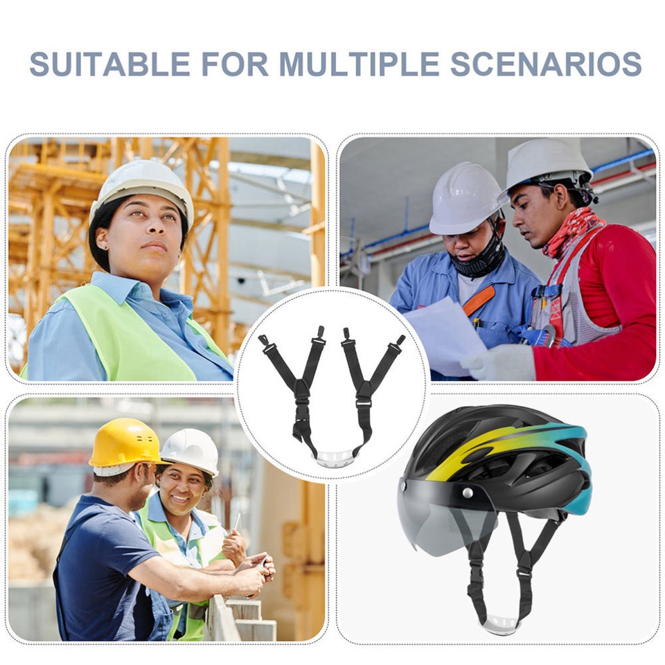 4pcs Helmet Chin Strap Universal Hard Hat Chin Strap Rugby Safety Hat