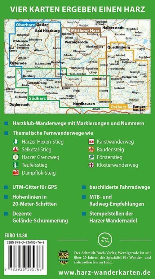 Thumbnail - Der Harz In 4 Teilen | Harzklub E. V. | Deutsch | Taschenbuch | Set |
