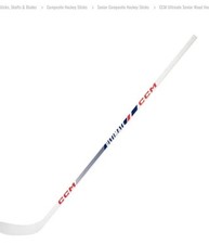 CCM Ultimate ABS Senior Wood Street Hockey Stick  White-  85 Flex P29