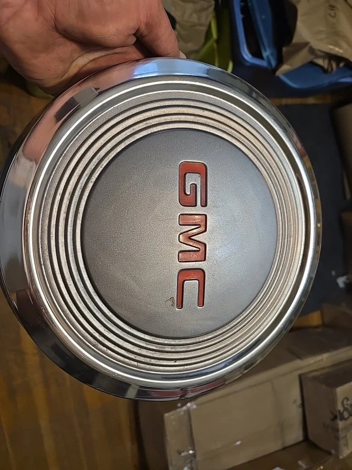 1983-94 GMC S15 S10 Blazer Hubcaps Dog Dish Poverty Center Caps Gmc Jimmy 2 Pc - Image 2 of 4