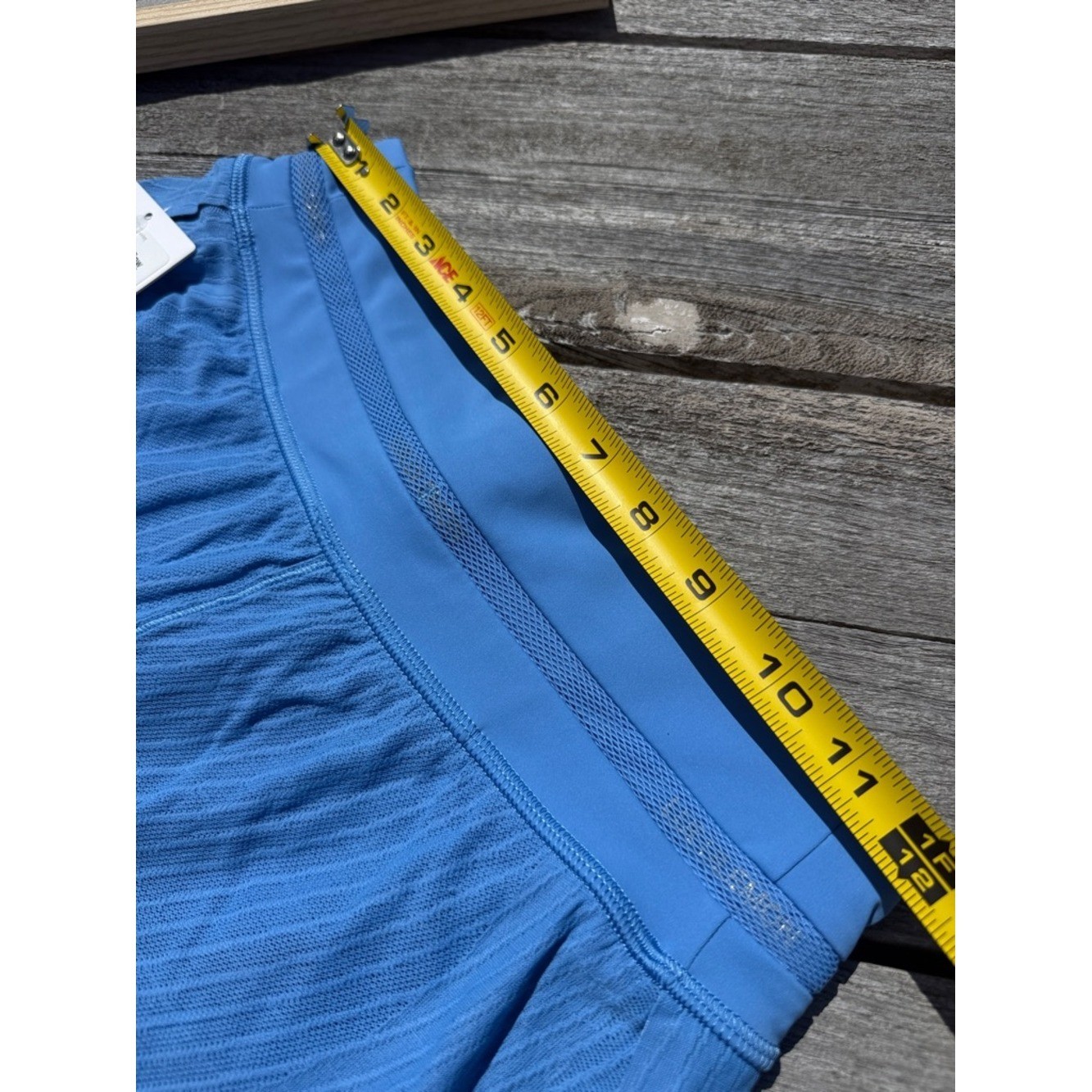 Lululemon Fast and Free Airflow Running Short 3" Pool Party Blue Size 4 NWT image 3