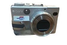 Sony Cyber-shot 5.0MP Digital Camera Carl Zeiss Lens DSC-P Series Untested As-Is