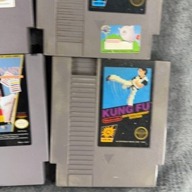 NES Game Lot 5 Kung Fu Baseball Fighting Golf Wheel of Fortune Pictionary