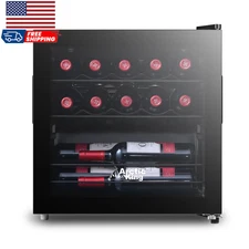 Arctic King 14-Bottle 17.3-inch Wine Cooler Full Glass Door ARW14B0ABB