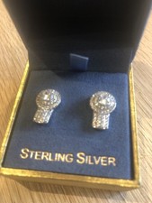 Lulea Stirling Silver Stud Earrings 