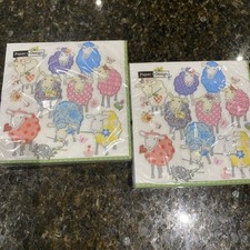 Two 20 Pack Patchwork 33cm Paper Napkins 3 Ply Tissues Party Decoupage