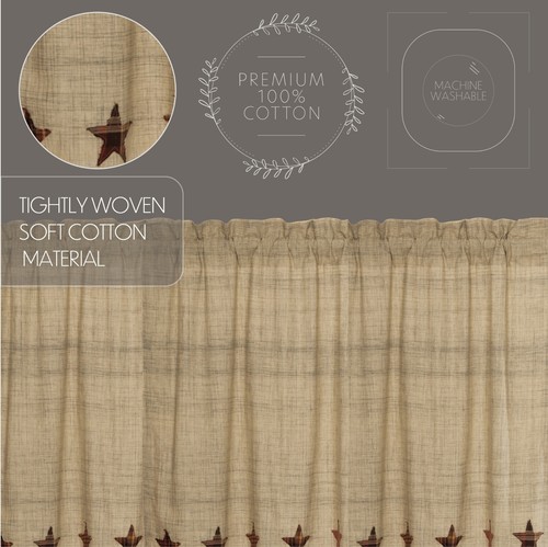 Juego Abilene Star TIER 36x36 Country Western Bronceado Borgoña Marrón VHC Marcas - Imagen 5 de 6