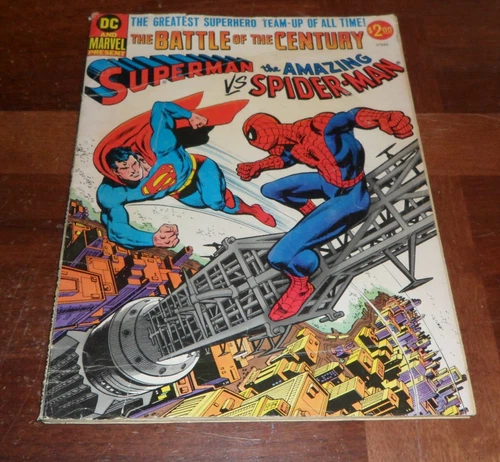 The Battle Of The Century Superman Vs The Amazing Spiderman 1976 Oversized Comic