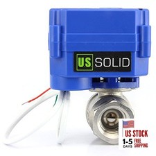 1/4" Motorized Ball Valve 85-265V AC Brass Electric Stainless Steel 1/4 Inch