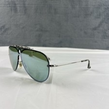 Occhiali da sole Ray-Ban Blaze Shooter RB 3581N 003/30 32 argento verde scuro 140 mm