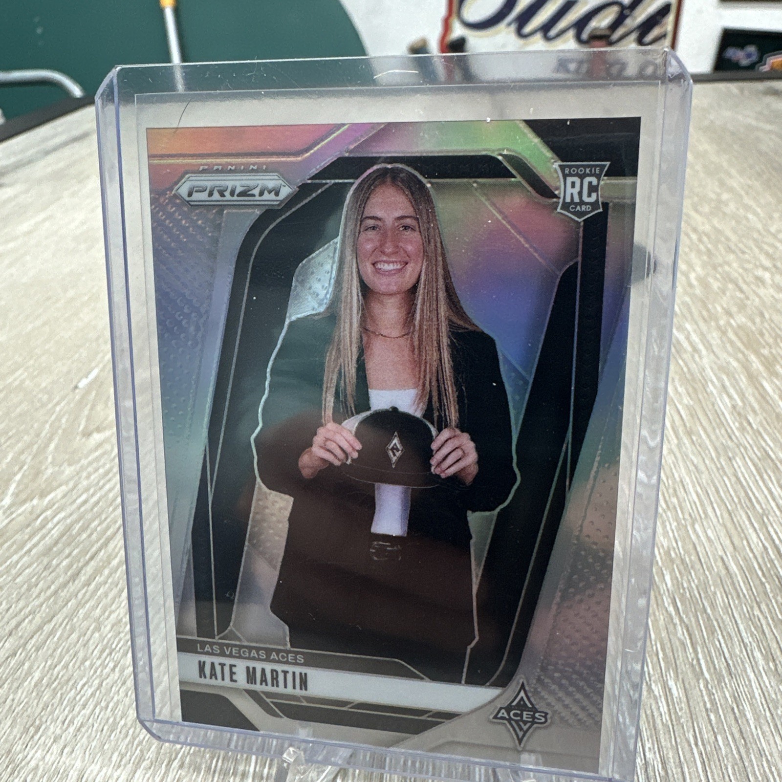 KATE MARTIN 2024-25 PANINI PRIZM WNBA ROOKIE SILVER ACES #148 RC Q4517