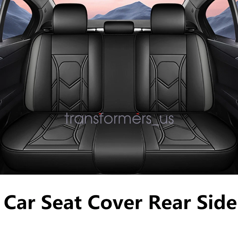 Funda de asiento de auto 5 fundas de asiento delanteras y traseras de cuero PU para Kia K5 Niro Stinger Rio Foto 4 de 4