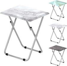 Garden 4 you Small Folding Table, Side Folding Coffee Table, TV Snack Tray Tabl