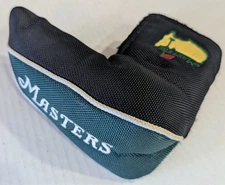 Masters Golf Blade Putter Head Cover Embroidered Black Yellow Green Tournament 