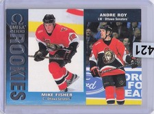 Mike Fisher/Andre Roy Pacific Omega Rookie Card 1999-2000 #166 Ottawa Senators