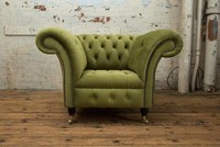 GrüN Chesterfield Couch Sofa Polster 1 Sitzer Couchen Sitz Garnitur Sofas Neu