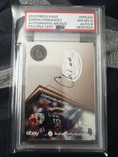 “CHICO” 2010 Press Pass - Signings Aaron Hernandez #PPS-AH Bronze (AU, RC) 1of1 