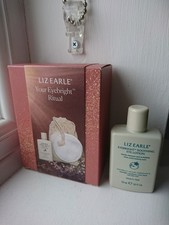 LIZ EARLE EYEBRIGHT SOOTHING EYE LOTION 2 X 50 ML&4 REUSABLE PADS IN MESH BAG