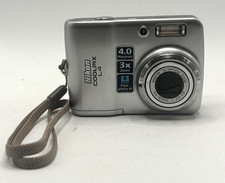 Nikon Coolpix L4 Camera 4.0 MP 3x Zoom Silver 2006 - Tested & Works