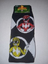 POWER RANGERS Mighty Morphin CREW SOCKS SIZE 6-12