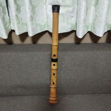Shakuhachi HanaSui 55 cm usato flauto bambù strumento autentico vintage