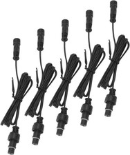 Bewinner 5-Pack 1M/3.3ft 2-Pin IP67 Waterproof Extension Cables for RGBW Deckin