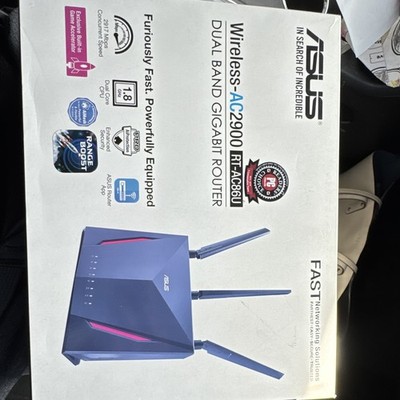 ASUS RT-AC86U AC2900 Dual Band Gigabit WiFi Router, Black, 4 LAN Ports