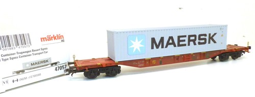 Märklin H0 47057 Container-Tragwagen Sgnss, mit 40'-Container 