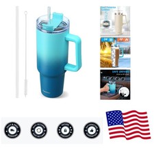 Elegant 40 oz Tumbler with Ergonomic Handle   Ideal Gift for Any Occasion