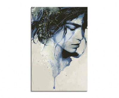 60x90cm Arizona Muse III Aqua Wandbild Aquarell Art