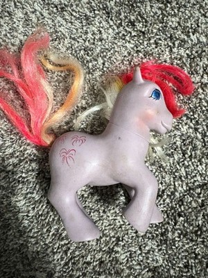 Vintage G1 My Little Pony Sky Rocket Twinkle Eye 1985 Purple Firework