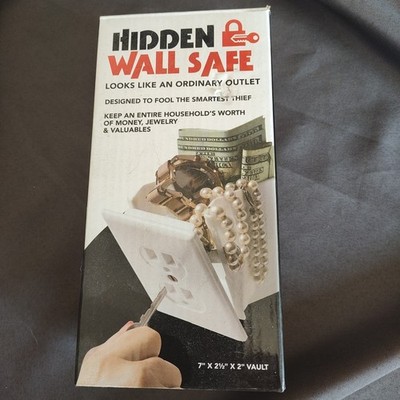 Wall Safe Electrical Outlet Socket Diversion Hidden Home Security Secret Stash 
