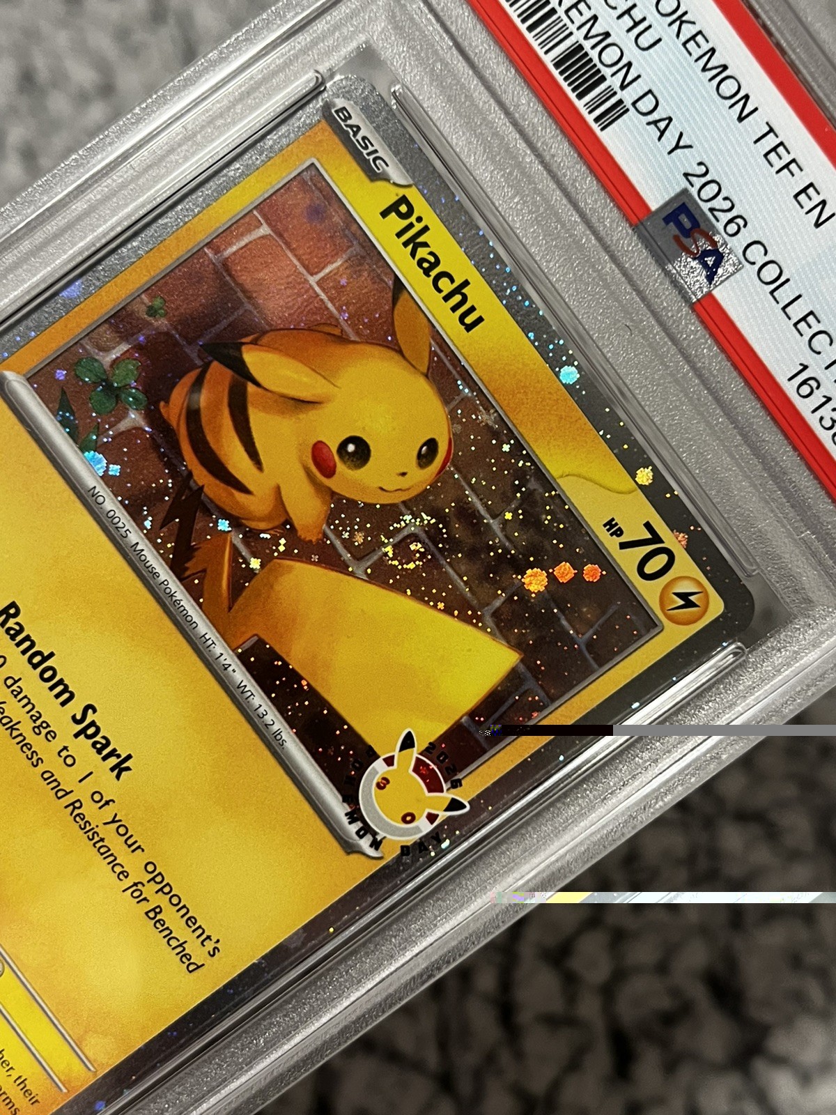 2026 POKEMON TEF EN-TEMPORAL FORCES POKEMON DAY 2026 COLL #051 PIKACHU PSA 8.5 view 4