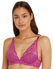 Image of 34B Calvin Klein Seductive Comfort Bra Plunge Underwired Womens Bras 000QF6396E