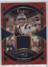 2024 Panini Select Rookie Swatches Red Prizm Drake Maye #RS-DME RC 1e1b
