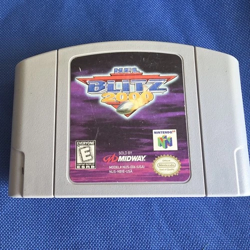 NFL Blitz 2000 Nintendo 64 N64 Authentic Game Cartridge Only Authentic Tested