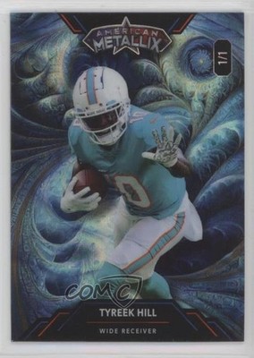 2023 American Metallix Pro-Look Football Blue Lava Foil 1/1 Tyreek Hill 0n1s