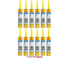 Sika Sikaflex 1a Construction Sealant Capitol Tan 10.1 oz Set of 12