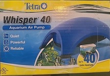 Tetra Whisper 40 Aquarium Air Pump Whisper 40 Gallons Open Box Never Used