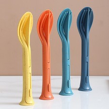 Cutlery 3pcs Travel Cutlery Japan Style Fork Spoon Knife Student Dinnerware