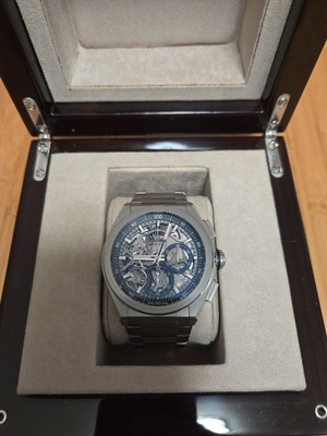Zenith Defy El Primero 21 Titan Full Set + Lederband mit Faltschließe
