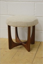 Vintage G Plan Fresco Stool danish design mid century dressing table stool