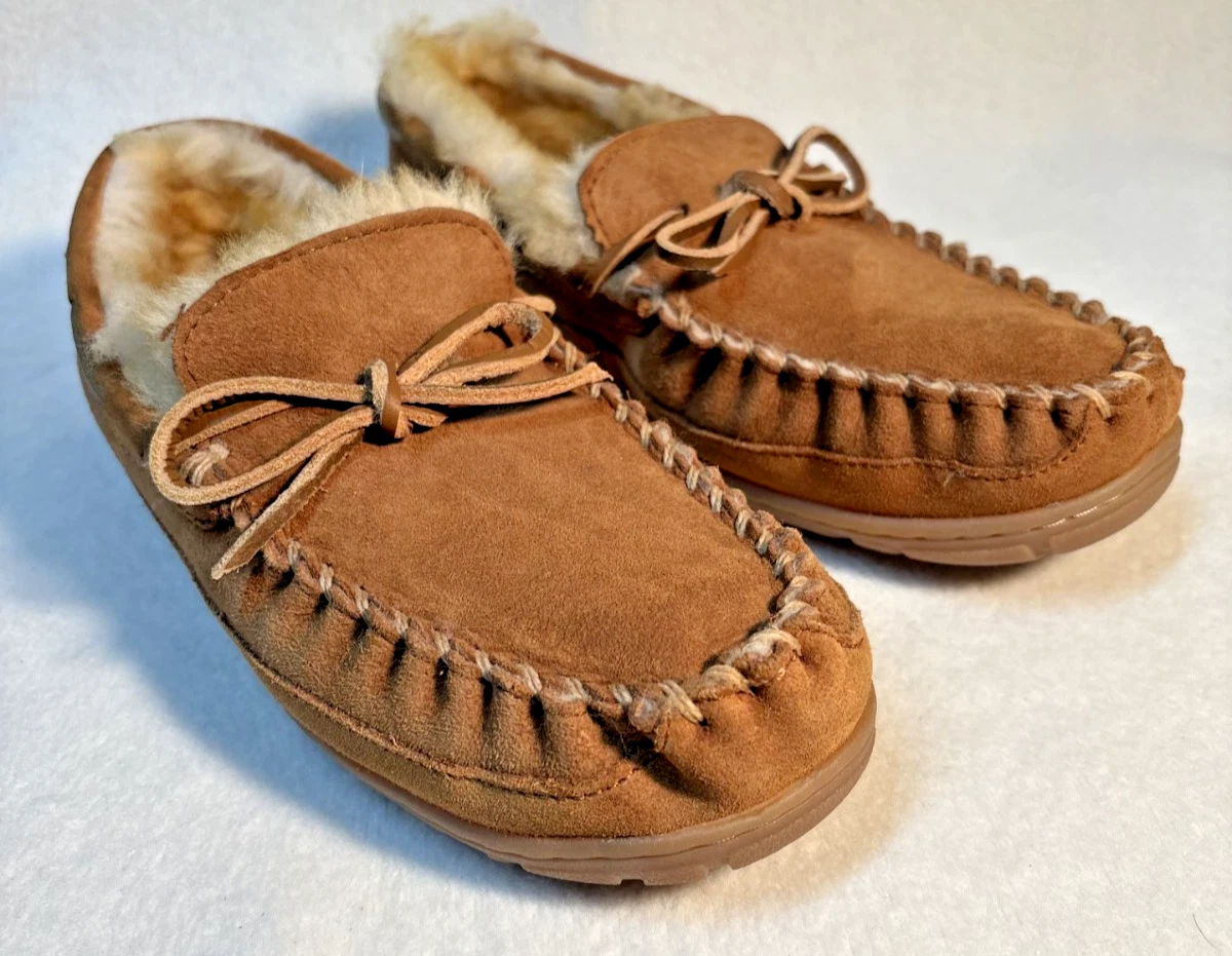 LL Bean Wicked Good Slipper Scuffs Mens Size‎ 8 Medium Saddle Slip On Shoes L.L. Bean Men main image 2