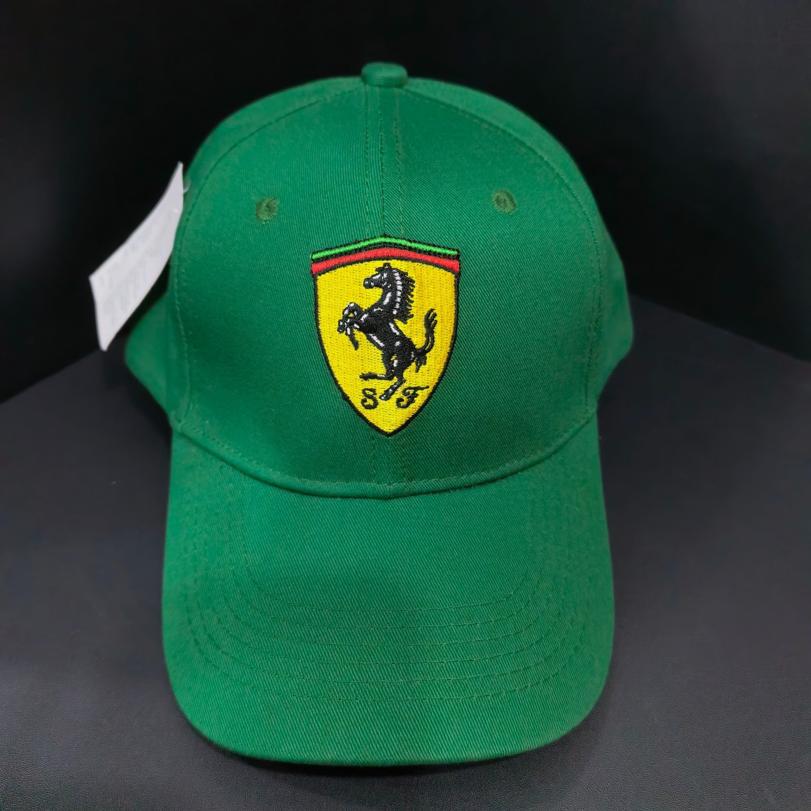 Ferrari Green Outdoor Casual Baseball Cap with Embroidered Logo