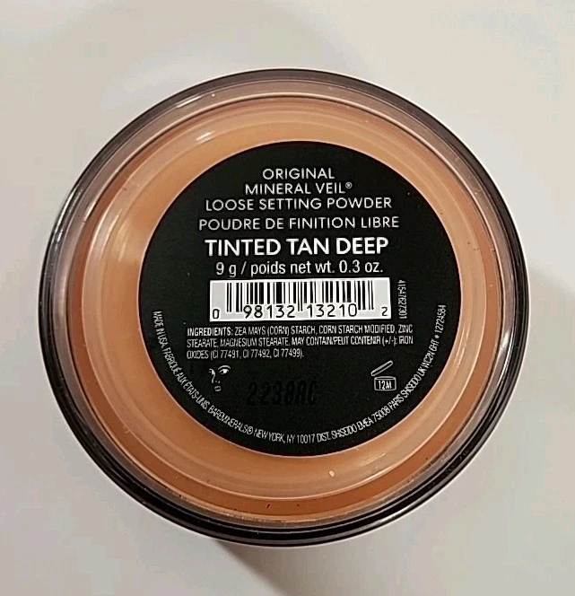 NEW BareMinerals 0.3oz Original Mineral Veil Loose Face Powder Tinted Tan Deep - Image 2 of 3