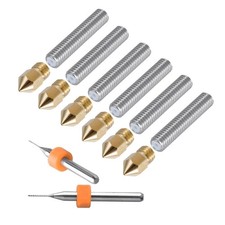 3D Printer Extruder Brass Head Nozzle M6 Throat Tube  Drills Accessory Parts E