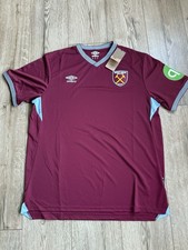 Image of West Ham Utd Home Shirt Brand New 25/26 XL Adult Official Product Unsponsored