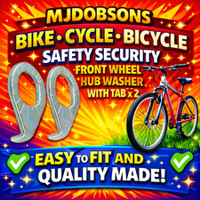 Rondella mozzo ruota anteriore di sicurezza bici-ciclo-bicicletta con linguetta x 2
