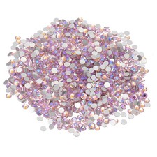 SS12/1440Pcs Glass Diamante Rhinestone, Man Made Gems, AB Pink
