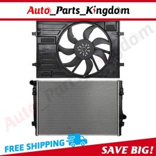Electric Engine Radiator Cooling Fan Kit For 2015-2020 Volkswagen Golf Audi A3